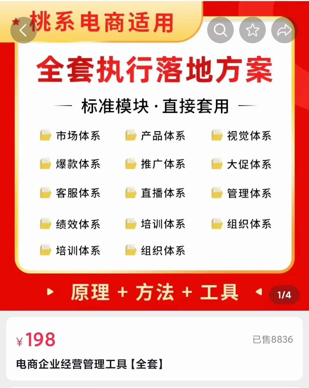 外面卖198·电商企业经营管理工具：全套执行落地方案 标准模块·直接套用71快客-网赚-兼职-视频代发71快客网