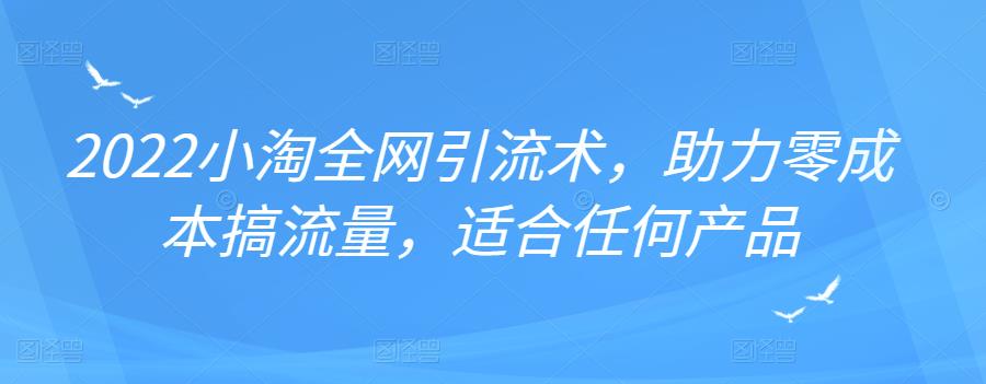 2022年小淘全网引流术，助力零成本搞流量，适合任何产品71快客-网赚-兼职-视频代发71快客网
