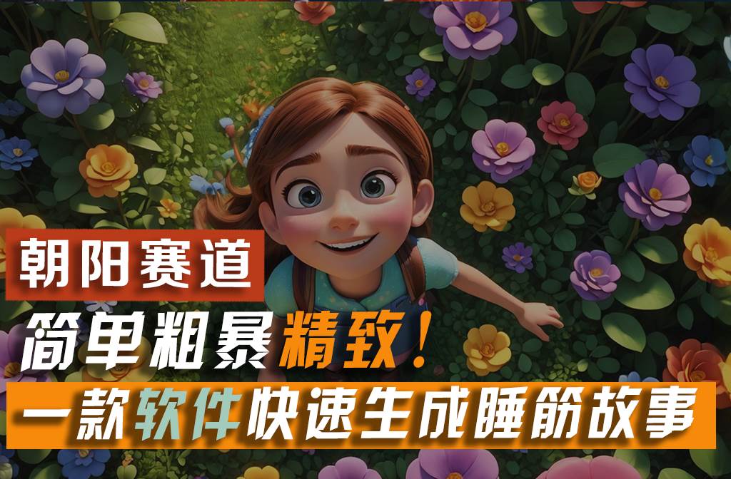 利用一款软件5分钟一条爆款睡前故事，简单粗暴精致！小白月入2w+71快客-网赚-兼职-视频代发71快客网