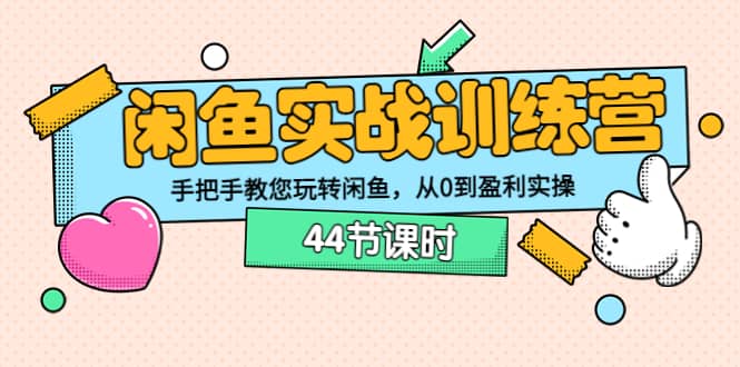闲鱼实战训练营：手把手教您玩转闲鱼，从0到盈利实操（44节课时）71快客-网赚-兼职-视频代发71快客网