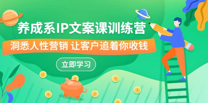 养成系-IP文案课训练营，文案心法的天花板 洞悉人性营销 让客户追着你收钱71快客-网赚-兼职-视频代发71快客网