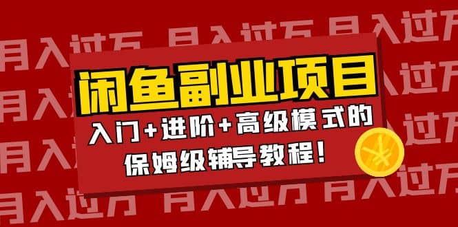 月入过万闲鱼副业项目：入门+进阶+高级模式的保姆级辅导教程71快客-网赚-兼职-视频代发71快客网
