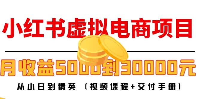 小红书虚拟电商项目：从小白到精英 (视频课程+交付手册)71快客-网赚-兼职-视频代发71快客网