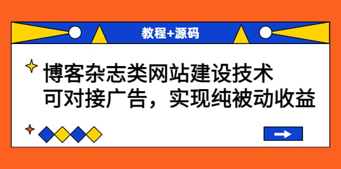 博客杂志类网站建设技术，可对接广告，实现纯被动收益（教程+源码）71快客-网赚-兼职-视频代发71快客网