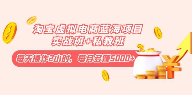淘宝虚拟电商蓝海项目实战班+私教班71快客-网赚-兼职-视频代发71快客网