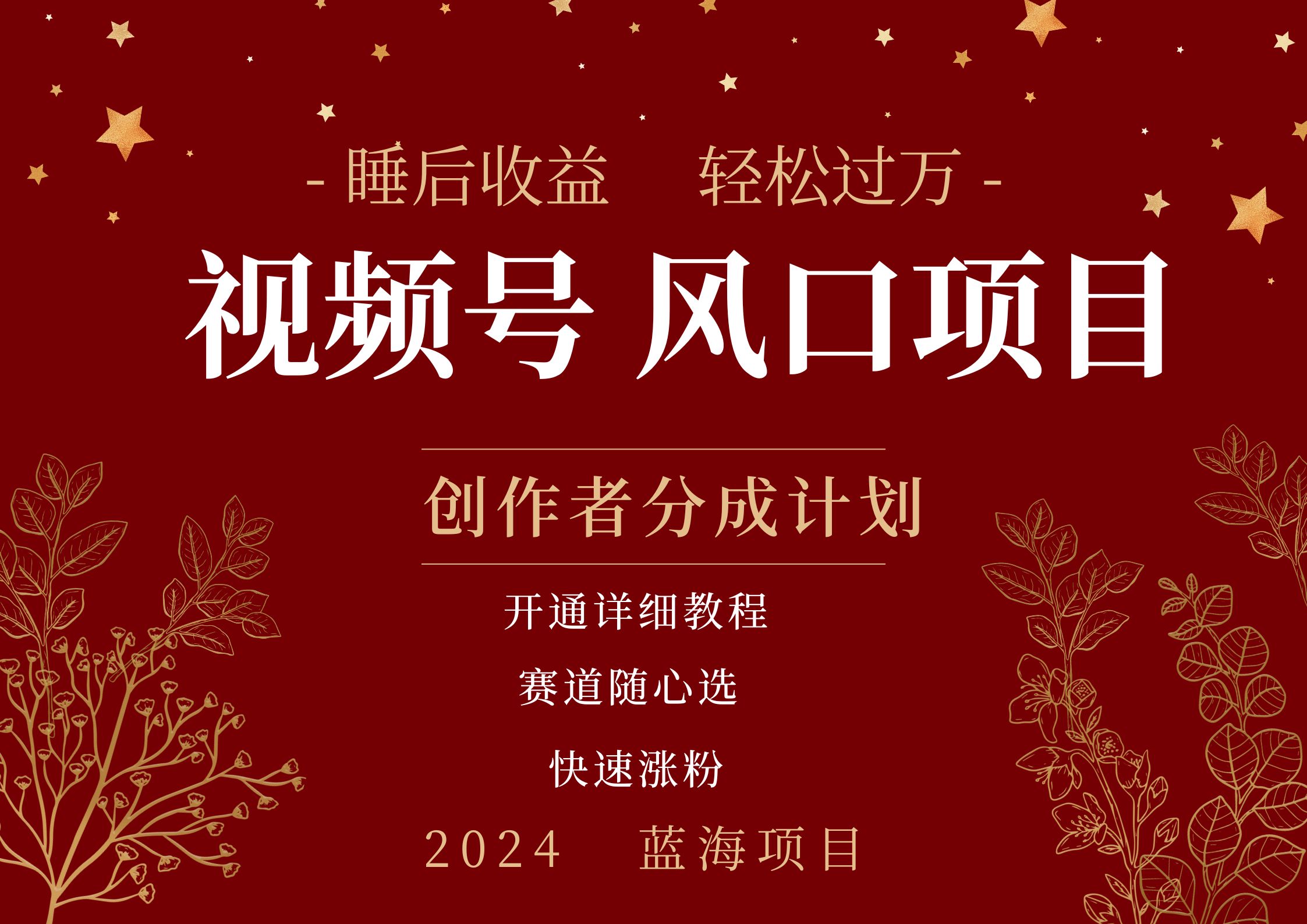 拥有睡眠收益的微信视频号大风口项目，轻松月入过万+，多赛道选择，可矩阵，玩法简单轻松上手71快客-网赚-兼职-视频代发71快客网