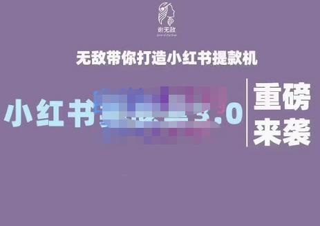 谢无敌·小红书实战营3.0，无敌带你打造小红书提款机 价值7999元71快客-网赚-兼职-视频代发71快客网