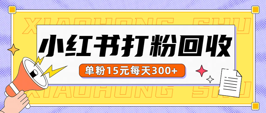小红书打粉，单粉15元回收每天300+71快客-网赚-兼职-视频代发71快客网