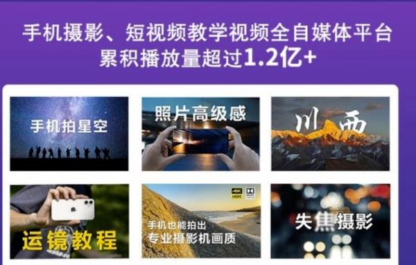 2022玩转手机影像全系课，零基础的小白也能进阶成为手机摄影专业人士71快客-网赚-兼职-视频代发71快客网