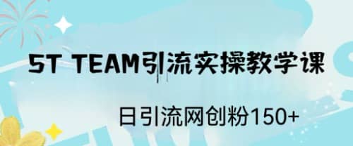 ST TEAM引流实操课，日引流网创粉100+71快客-网赚-兼职-视频代发71快客网
