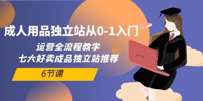 成人用品独立站从0-1入门，运营全流程教学，七大好卖成品独立站推荐-6节课71快客-网赚-兼职-视频代发71快客网