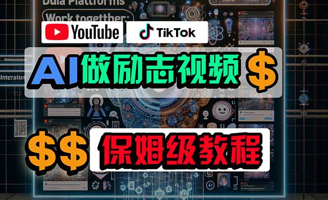 利用AI制作励志视频，在YouTube和TikTok赚钱，小白可做（附工具）71快客-网赚-兼职-视频代发71快客网