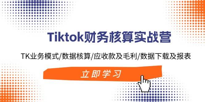 Tiktok财务核算实战营：TK业务模式/数据核算/应收款及毛利/数据下载及报表71快客-网赚-兼职-视频代发71快客网