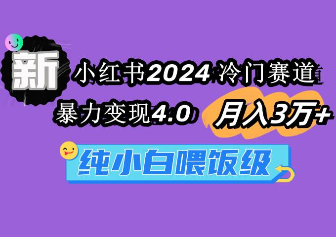 小红书2024冷门赛道 月入3万+ 暴力变现4.0 纯小白喂饭级71快客-网赚-兼职-视频代发71快客网