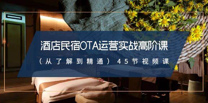 酒店民宿-OTA运营实战高阶课（从了解到精通）45节视频课71快客-网赚-兼职-视频代发71快客网