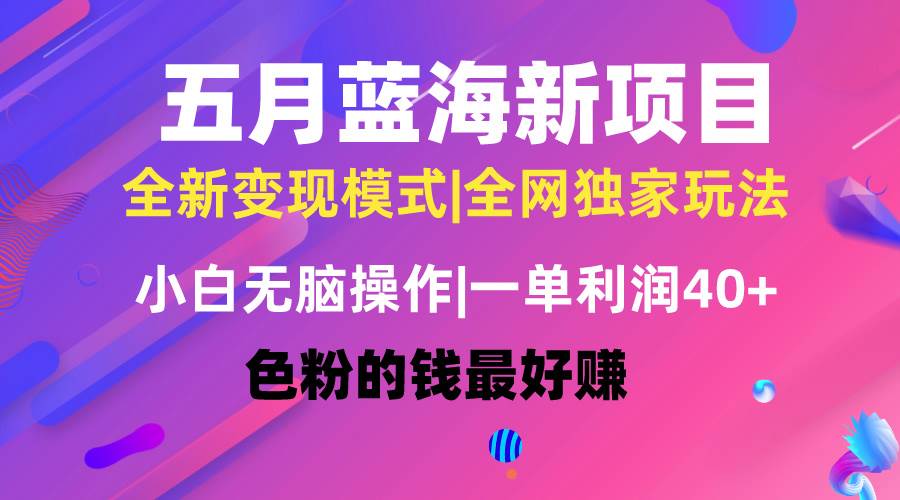 五月蓝海项目全新玩法，小白无脑操作，一天几分钟，矩阵操作，月入4万+71快客-网赚-兼职-视频代发71快客网