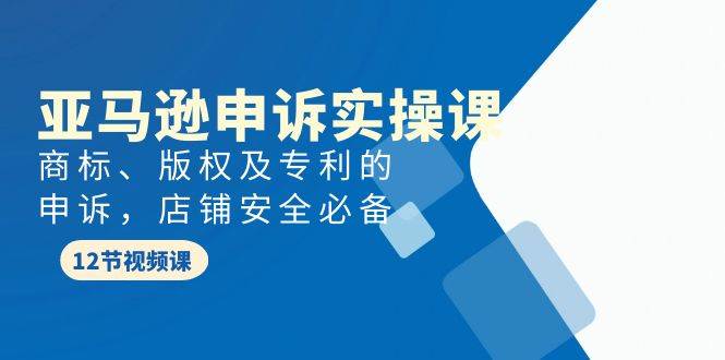 亚马逊-申诉实战课，商标、版权及专利的申诉，店铺安全必备71快客-网赚-兼职-视频代发71快客网