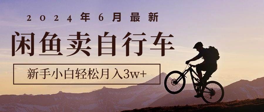 2024年6月最新闲鱼卖自行车，新手小白轻松月入3w+项目71快客-网赚-兼职-视频代发71快客网
